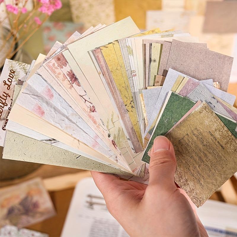 Random Vintage Material Paper (60 Sheets/pack), Multipurpose Scrapbooking & Journal Making Material Paper, DIY Decorative Paper for Scrapbooking & Journal Making 1