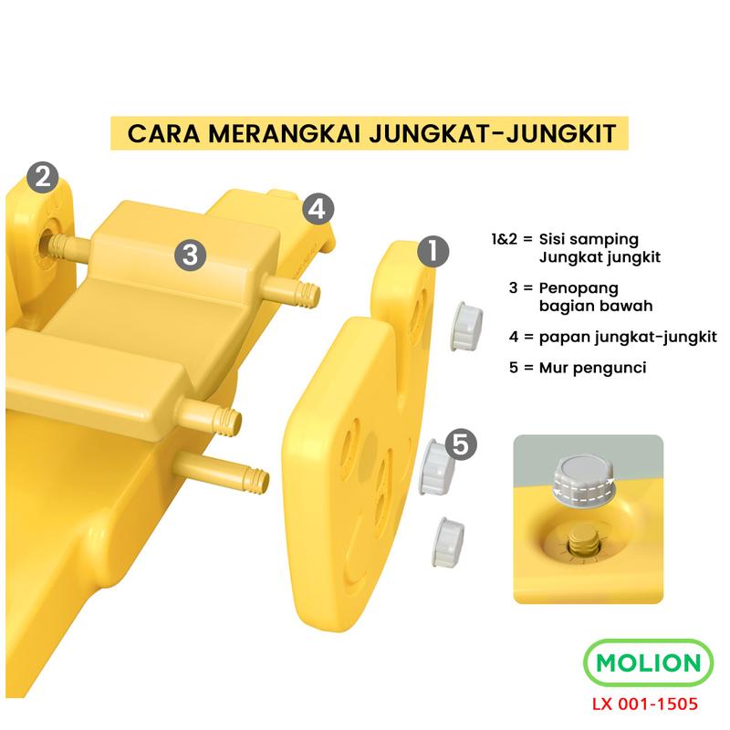 Jungkat Jungkit Anak Seesaw Perosotan Mainan Jungkat-Jungkit  Toys Kuda Kudaan Prosotan 001-M1505 Pesawat Plastik 8