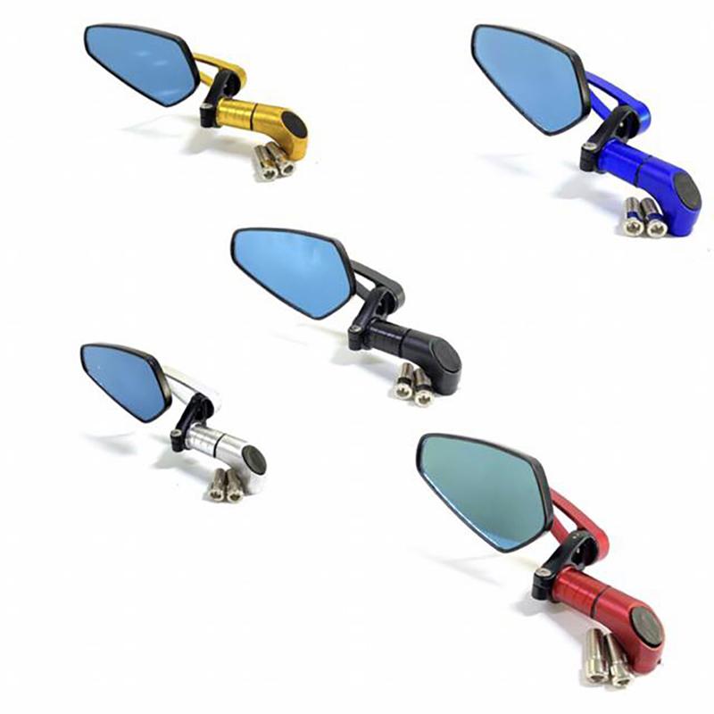 Gương xe máy kiểu GÙ VÁT lắp chân kính loại 1 nhôm CNC đủ màu Phụ Kiện (giá 1 chiếc) (lắp được trái phải) Phụ Tùng gương  gù