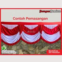 Gambar BackDrop Siti Walidah Jumbo | Background Risplang Merah Putih Panjang Dekorasi Kemerdekaan HUT RI dari Juraganbendera Kota Surabaya 2 Tokopedia