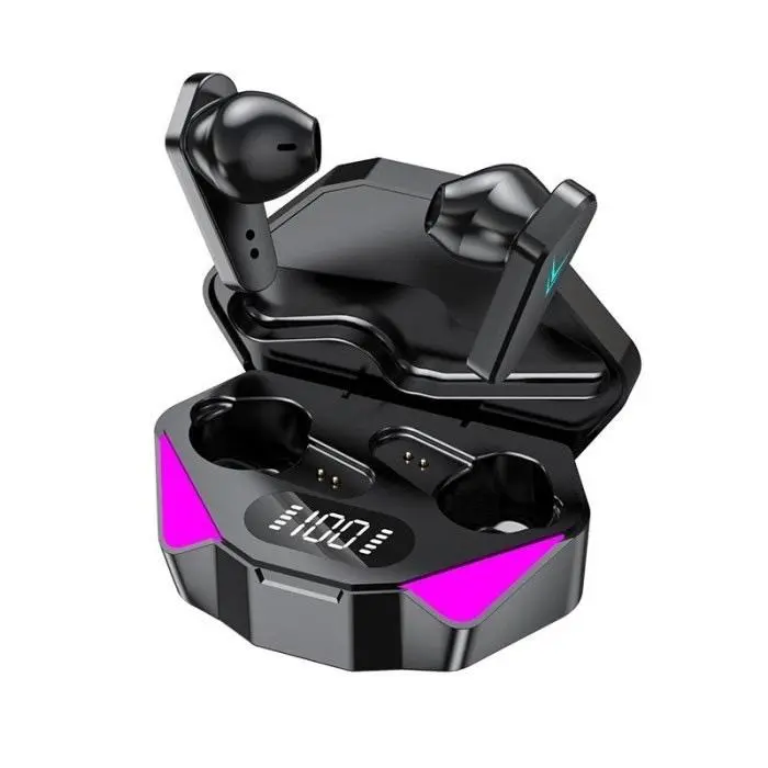TWS Bluetooth Earphone X15 TWS Stereo Wireless Headphones Sport Waterproof Earphones Mini True Wireless Earbuds Black