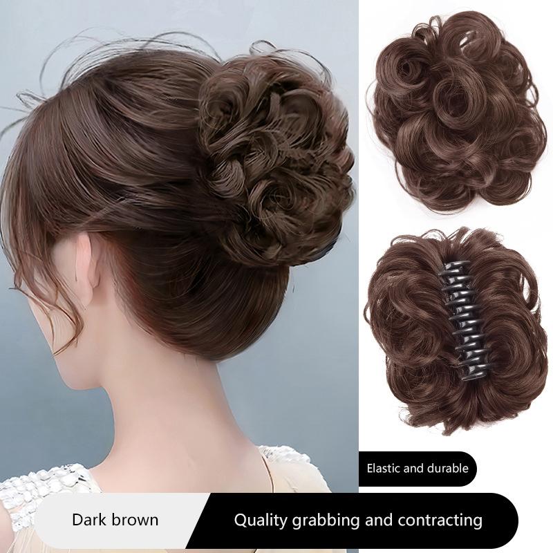 Product Introduction of Búi Tóc Tổng Hợp, Tóc Giả Xoăn Lộn Xộn Như Thật, Kẹp Nắm Nụ Hoa, Đàn Hồi, Tóc Giả Nữ, Mảnh Tóc Giả, Lụa Chịu Nhiệt Độ Cao, Bán Chạy Bởi RadianceRetail 17