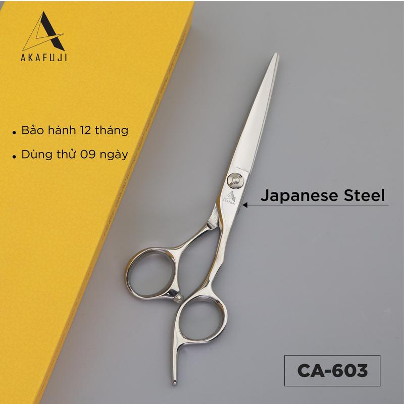 Kéo cắt tóc Viko Akafuji CA603 6.0 inches lưỡi Convex thẳng quai Offset vênh bảo hành 01 năm kéo cắt tóc