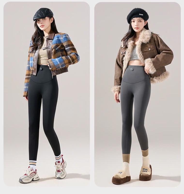  Quần Legging Lót Lông Nữ A073 Dáng Dài Ôm Không Lộ 