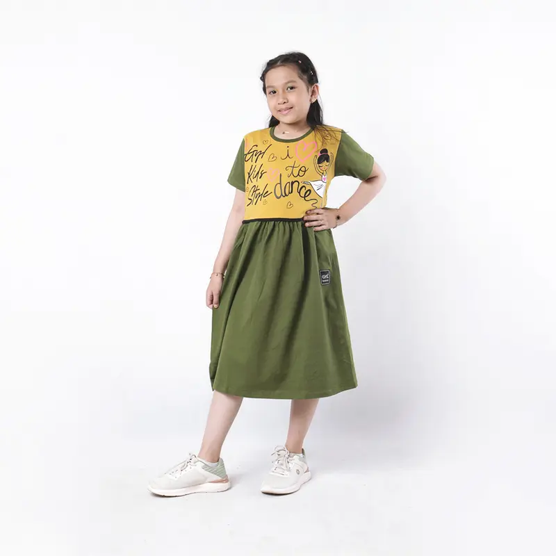 Gyl Kids baju anak perempuan cewek Tunik drees daster keren katun combed 20s kekinian lucu Home dress Best Seller Baju Distro Anak Fashion 1