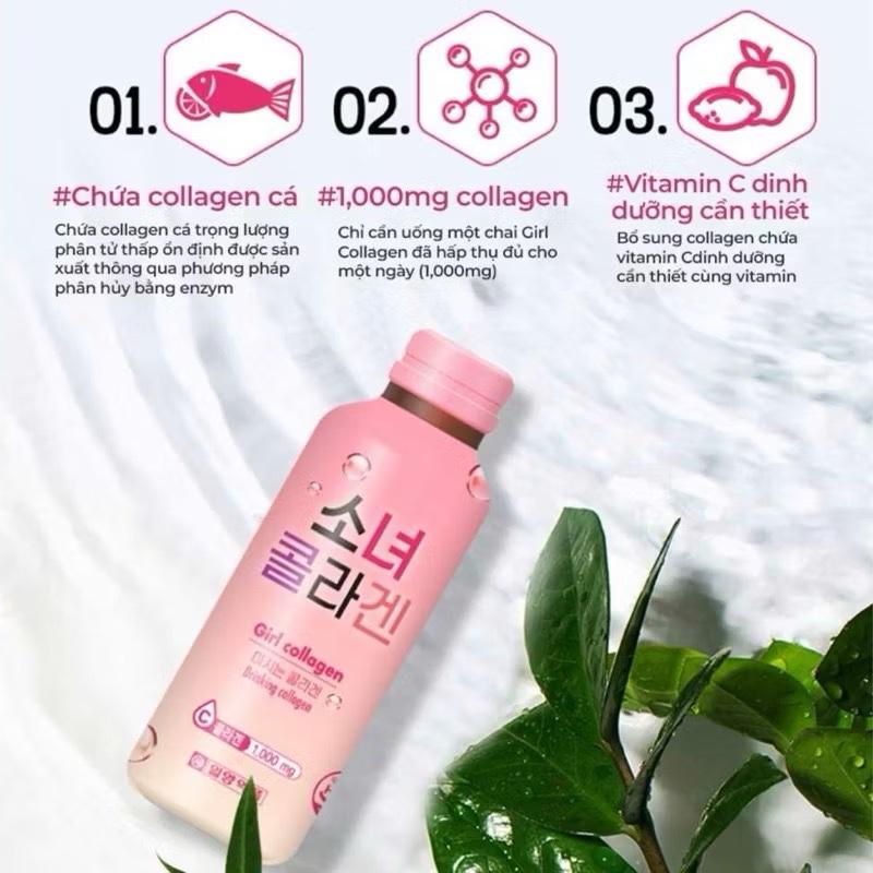 Product Introduction of Nước Uống Bổ Sung Girl Collagen Hàn Quốc Hỗ Trợ Làm Đẹp Da Hộp 10 Lọ x 100ml 36