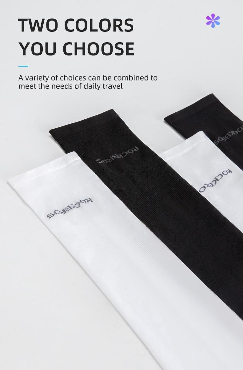 Product Introduction of RockBros Ice Silk Cycling Arm Sleeves UV Protection Outdoor Sports Covers Breathable Motorcycle Arm Sleeves 44