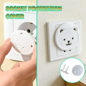 10PCS/Bag Penutup pelindung soket Penutup pelindung pegas standar Eropa untuk anak-anak dan bayi