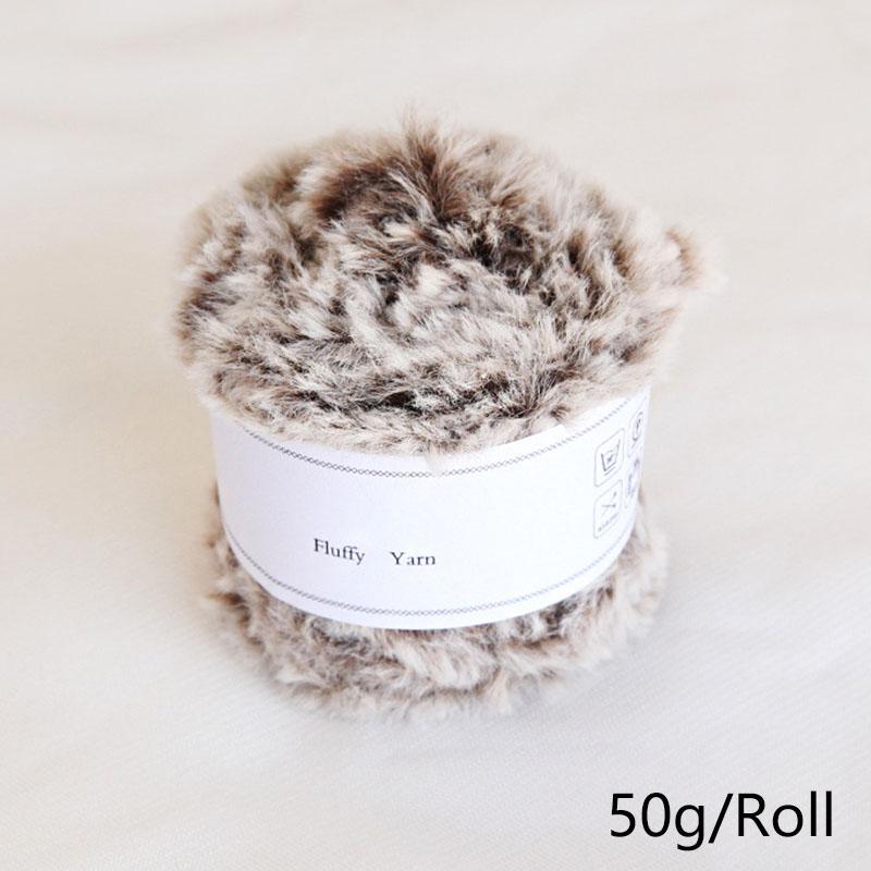 Product Introduction of Xinyi3 50g/Roll Hand Knitting Wool Yarn Mink Yarn Thread Faux Fur Crochet Weaved Fluffy Baby Clothes Crochet Sweater Scarf 12