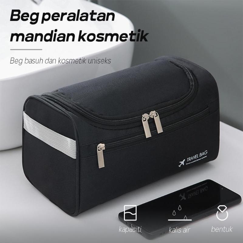 Kancing Zip Lifehome Travel Toiletry Bag Organizer - Multifunction Bag Cosmetic ...