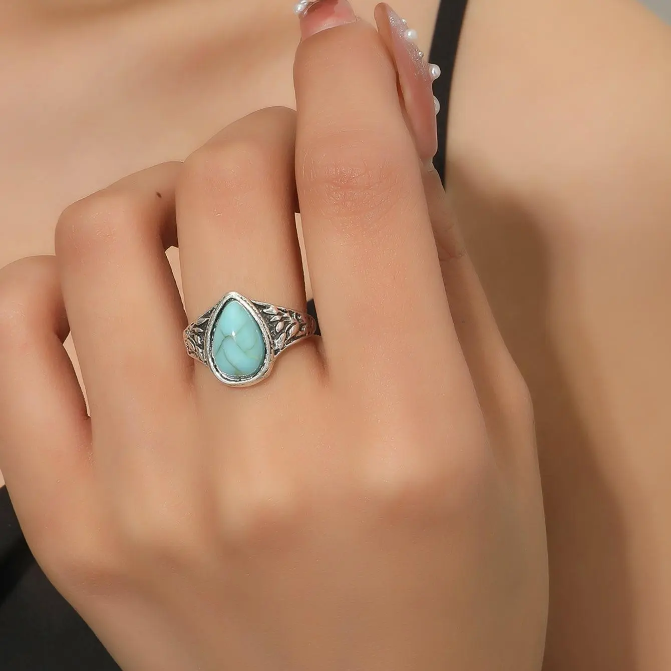 Alloy Ring,Fashionable and Versatile Bohemian Style Ring stylish