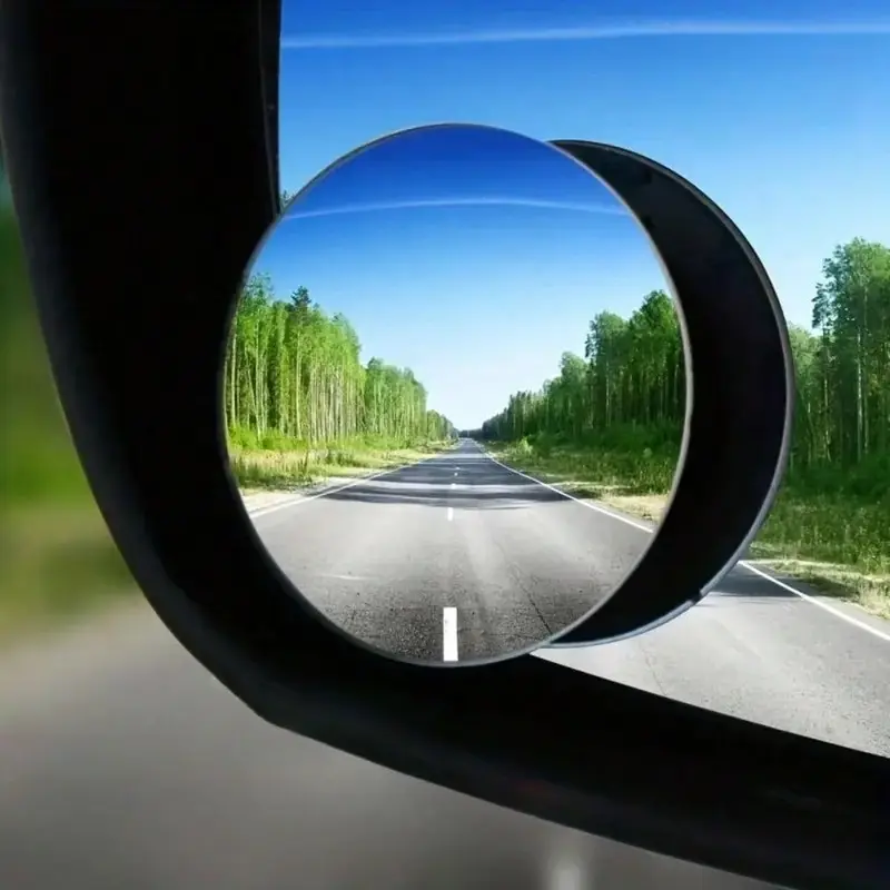 Blind Spot Mirror for Car, Truck, Trailer, 2 Counts Universal Convex Lens, Round Shape Adjustable Rearview Mirror Accessory for Enhanced Visibility and Safety 0