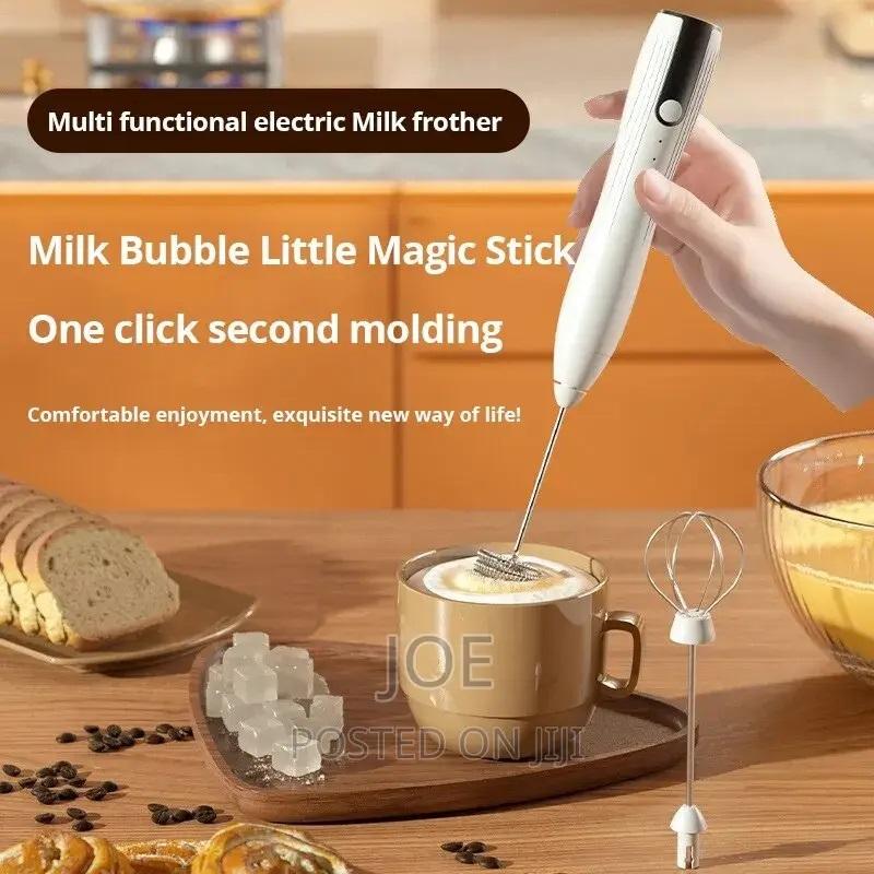 Household Electric Milk Frother, Coffee Frother, Handheld Egg Beater, Wireless Milk Frother 5