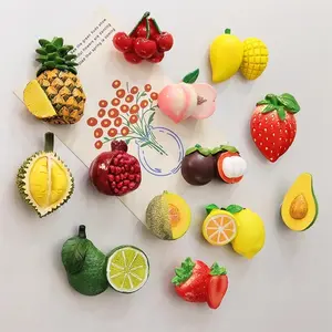 Sticker Magnet Kulkas Bentuk Buah 3D / Dekorasi Magnet Kulkas Bentuk Buah /Magnet Kulkas Bahan Resin Berkualitas