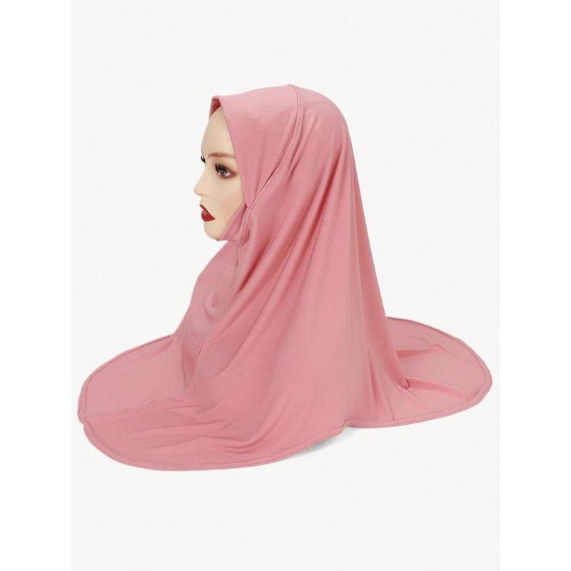 1Pc Solid Color Muslim Islamic Hijab Scarf Hijab Headscarfs For Women Long Scarves Head Wrap Shawl 6