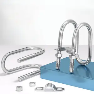 【Apligod】Greenhouse Pipe Clamp Double U-shaped Cross Galvanized Pipe Clamp Connector Steel Pipe