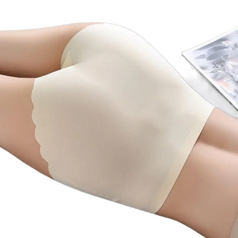 Undergarments2025 Ice Silk Seamless High Waist Shaping Underwear Women Graphene Antibacterial Large Size Triangle