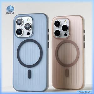 Ốp Điện Thoại Từ Tính Thiết Kế Colorblock Tương Thích Với iPhone 16, 13, 14, 15 Pro Max, 16ProMax, 16Plus, Vỏ Cứng, Chống Sốc, Chống Sốc, Tương Thích Với MagSafe