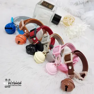 Kalung Kuicng Kulit Sintetis Lonceng Ufo