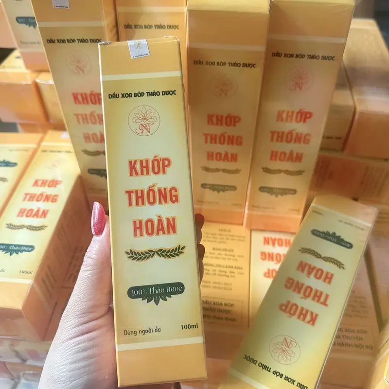 DẦU XOA BÓP THẢO DƯỢC  KHỚP THỐNG HOÀN ( 5 gói thiên niên kiện) 0