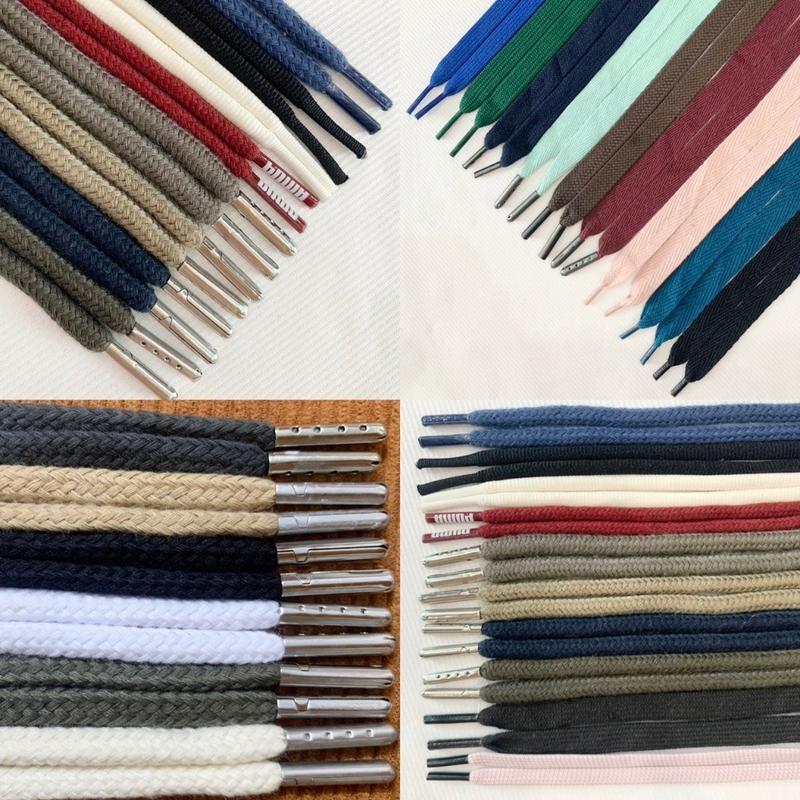 Dây luồn(rút)quần Dây tròn đầu kim loại, chất liệu Polyester từ 1,1m-1m6 may mặc , mũ áo,giày thể thao nhiều màu, hoodie 1