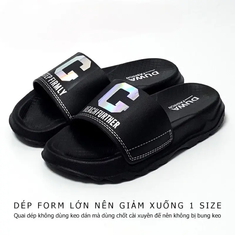 D01 Dép chử C  nam nữ, quai ngang siêu nhẹ thời trang phù hợp mọi lứa tuổi (formto lùi 1 size) Đế Bằng Slipper Nhung DéP Jean