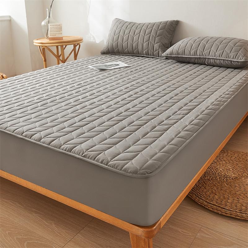 Product Introduction of Cotton Waterproof Mattress Cover Garterized Design Waterproof Bed Cover Quilted Mattress Protector Fits 4-12inches Depth Foam Single/Double/Full/Queen/King Size 24