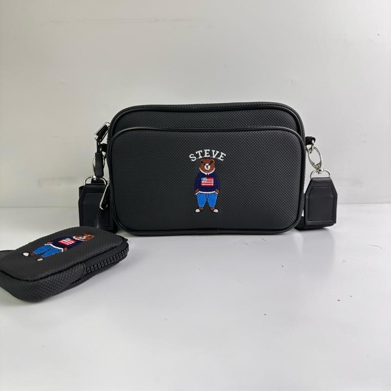 Túi Đeo Chéo Gấu Logo Thêu Gấu Thời Trang Nam Nữ Chất Liệu Polyste Size 22cm*14*7cm