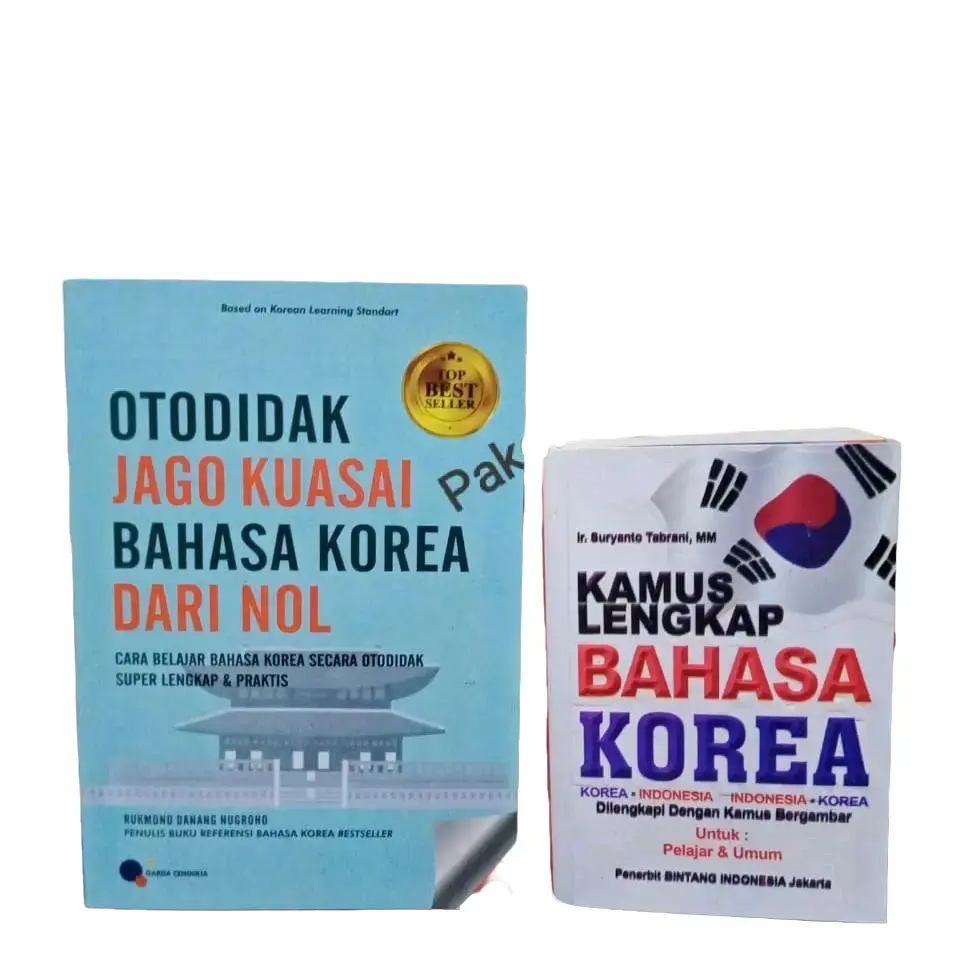 Paket Hemat 2 Buku Otodidak Jago Kuasai Bahasa Korea Dari Nol & Kamus Bahasa Korea Idx Soft Cover