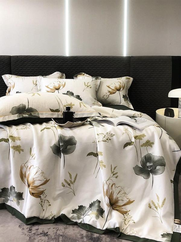 Bộ chăn ga gối lụa thái nhập khẩu cao cấp, chất liệu lụa thái mềm mịn, thoáng mát, chăn đã có ruột sẵn hàng Mềm 8