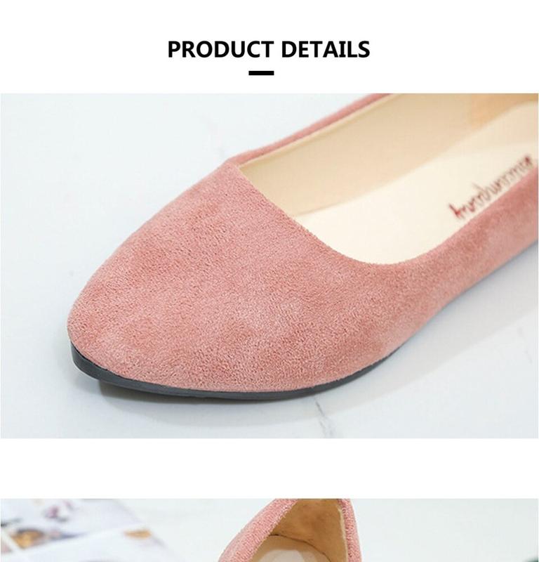 Product Introduction of Cod - kasut rata wanita, kasual, lembut, runcing, selesa, potongan cetek 12