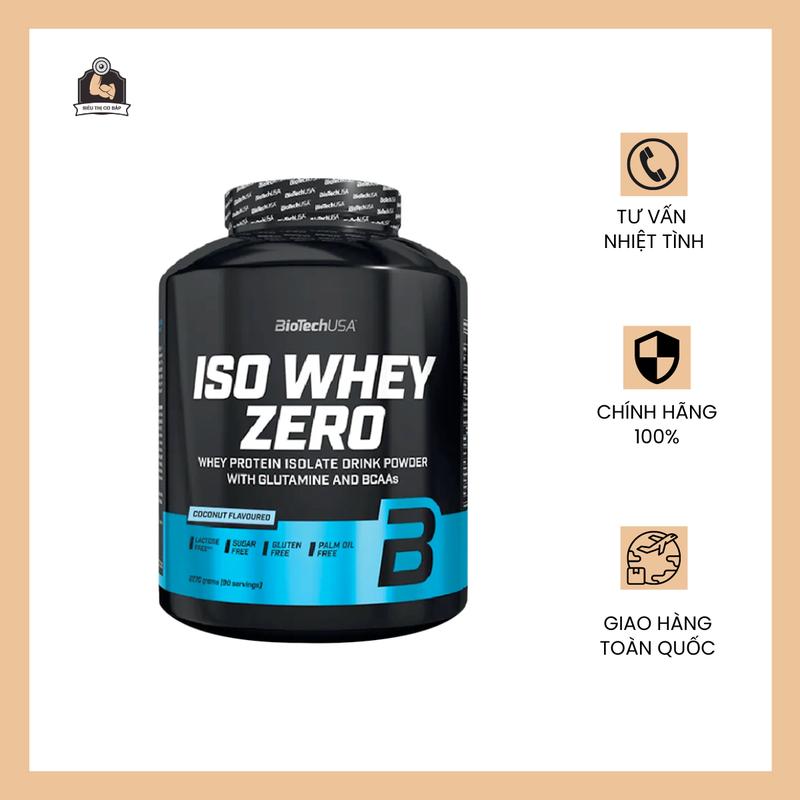 Sữa tăng cơ Protein Biotech USA Iso Whey Zero 5lbs | Thực Phẩm Bổ Sung