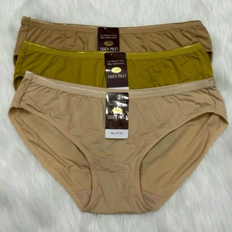 Set 5- 10 Quần lót nữ thun lạnh (mã 3733) big size 50-85kg, chất thun lạnh mềm mịn, co giãn thoải mái Women 3