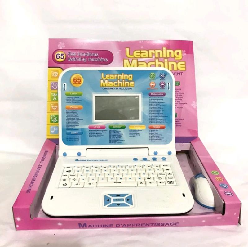 mainan belajar learning machine laptop mouse 65 bahasa layar game notebook playpad 2