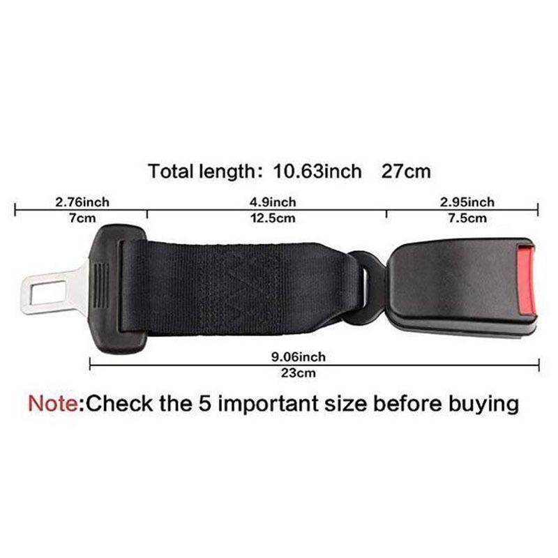 Product Introduction of Universal Car Safety Belt 23CM Seat Belt Extension Plug Buckle Seatbelt Clip Adjustable Extender Child Universal Lengthening 16