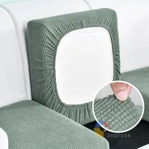 TOKOMUDA COD Sarung Sofa Cover Sofa Sarung Dudukan Sarung Jok Sofa Kotak Balok Elastis Cover Alas Sofa Seater Cover 1 2 3 Seater