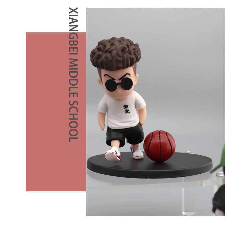 Product Introduction of Slam Dunk Hand-Made Cherry Blossom Road Liuchuan Maple Q Version Set Model Cake Car Decoration Doll Gift for Men 4