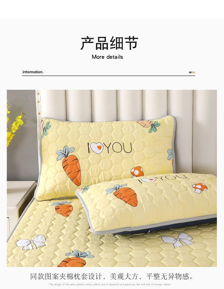 Product Introduction of [30 Days Hot Sale 3491 Pieces] Four Seasons Quilted Mattress Cover Single Piece Thickened Bedspread Non-Slip Fixed Mattress Cover Simmons Protector Full Wrap Cover 12