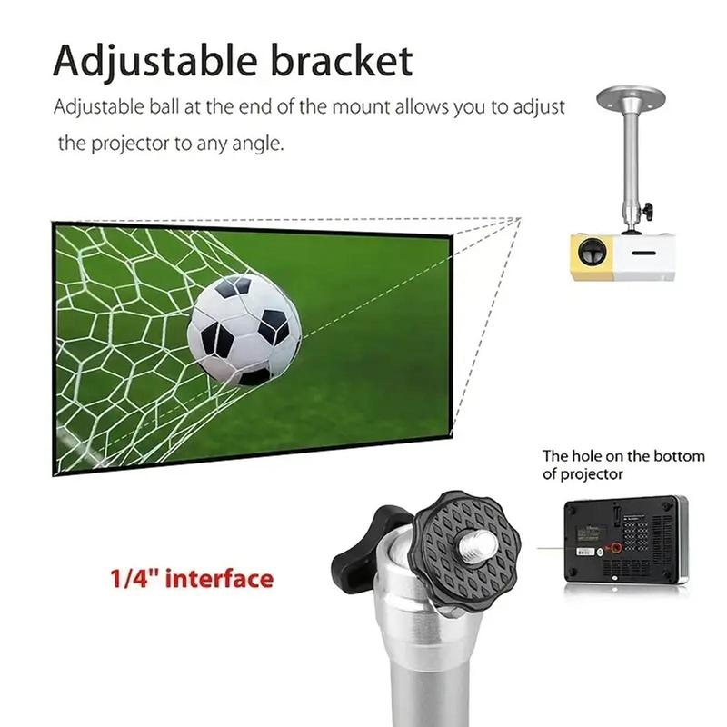 Product Introduction of Wall Mounted Projector Stand, Adjustable Height Tilt Projector Bracket, Monitoring Hanger, Audio & Video Accessories for Home Theater, Monitoring, Projection 4