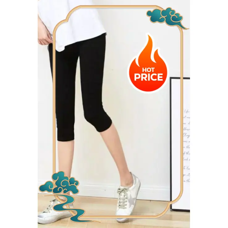 Legging Spandex Pendek 7/8 Dewasa uk. L , XL , XXXL
