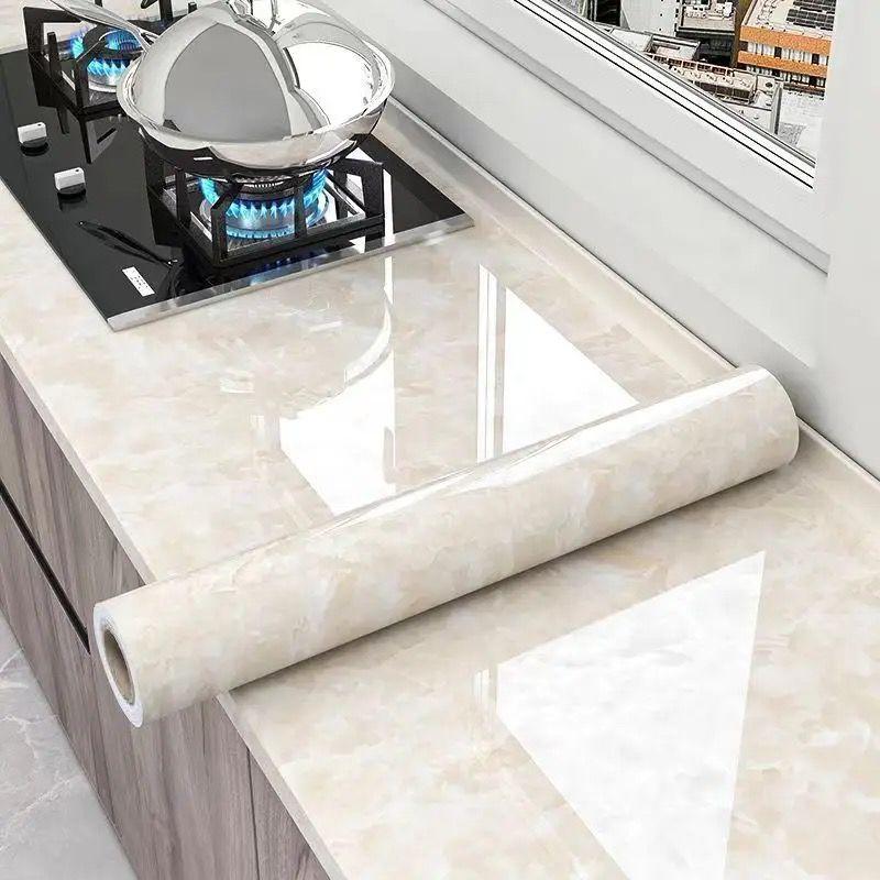 Miếng Dán Chống Thấm Nước Và Chống Dầu, Dày Dặn, Chống Cháy, Chịu Nhiệt Độ Cao, Thích Hợp Cho Nhà Bếp, Bếp, Tủ Bằng Đá Cẩm Thạch 0