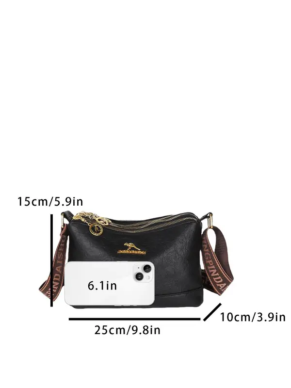 Women's Fashionable Temperament Shoulder Bag, Simple and Atmospheric Trend Versatile Crossbody Bag for Work, School, Daily Commuting, Shopping, Dating 1
