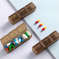 Gambar 【Apligod】Kotak Obat Mini Portable Medicine Pill Box 3 Grid - Cokelat dari Apligod Kota Bekasi 1 Tokopedia