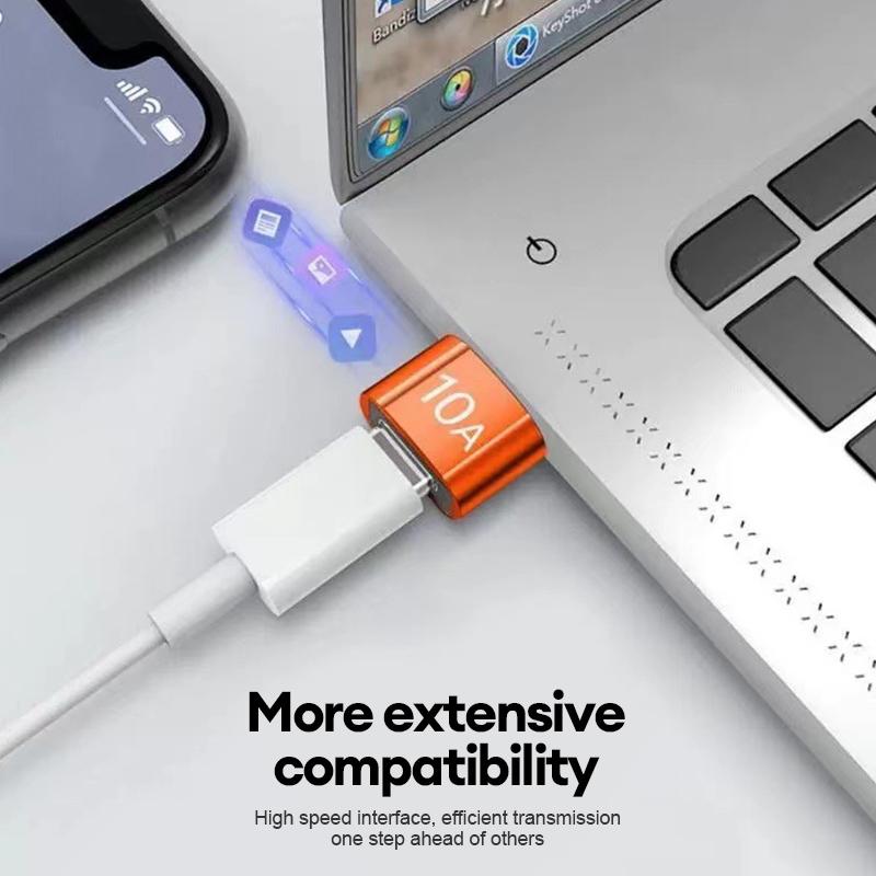 Bộ chuyển đổi USB sang Type-C, bộ chuyển đổi truyền tải tốc độ cao, bộ chuyển đổi sạc nhanh.