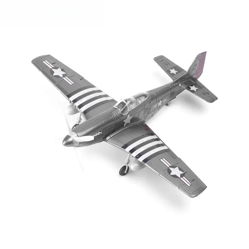 Assembled model 1/48 World War II P-51 Mustang fighter model simulation military aircraft toy aircraft model decoration.