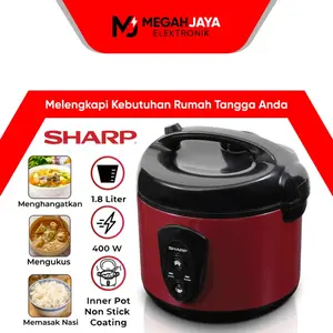 [PROMO CUCI GUDANG] COD] RICE COOKER / MAGIC COM SHARP KS-N18MG-RD / KSN 18 MG SL / KSN 18MG RD (1,8 LITER)