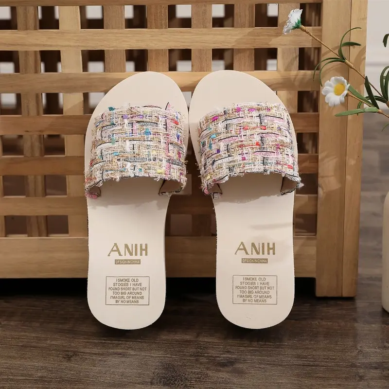 Dép Xỏ Ngón Mùa Hè Cho Nữ, Có Gót Dốc, Dép, Hợp Xu hướng, Giày Đi Biển Thường Ngày Và Thoải Mái, Thích Hợp Cho Nữ Dép Lê, dành cho Nữ 3
