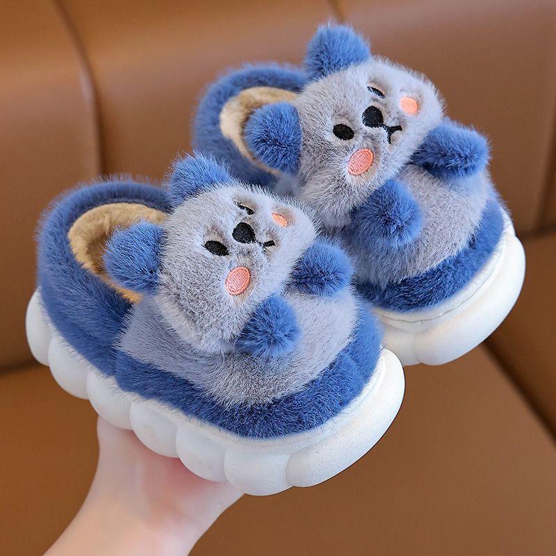 Dép Bông Mùa Đông Cho Trẻ Em, Hàng Mới Về, Dép Đi Trong Nhà Chống Trượt, Đế Mềm, Dày Dặn, Ấm Áp, Cho Bé Trai Và Bé Gái, Cho Gia Đình, Dễ Thương