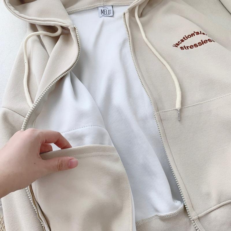 Áo khoác nỉ croptop hoodies phù hợp dành cho nữ  Menswear Nhung 4