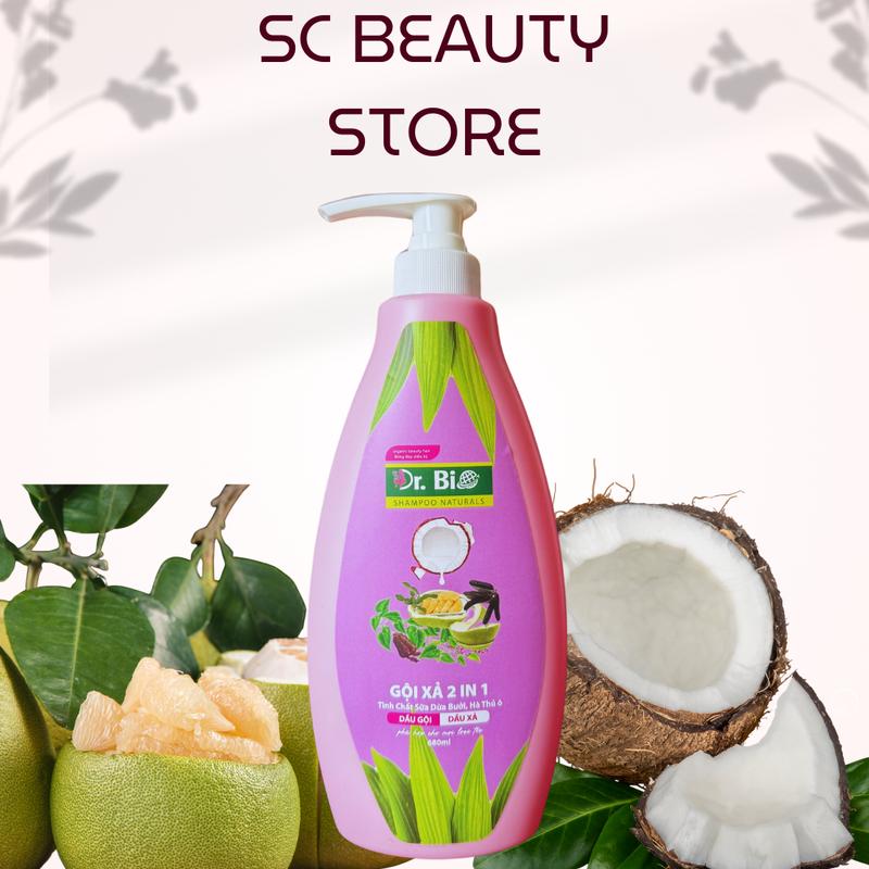 (combo 2)Dầu gội và xả 2 in 1 Dr Bio 680ML Suôn mượt & Óng ả chiết xuất thiên nhiên .! 8